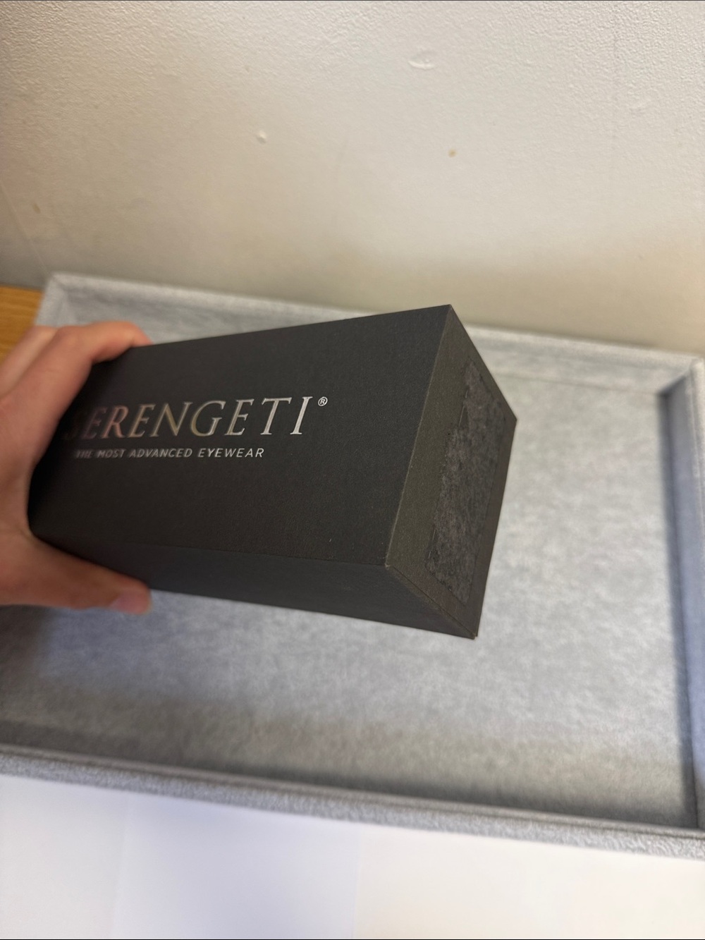 NWT Serengeti Rolla Glossy Black Cat-Eye Polarized Sunglasses Eyesize 54 - Picture 10 of 10